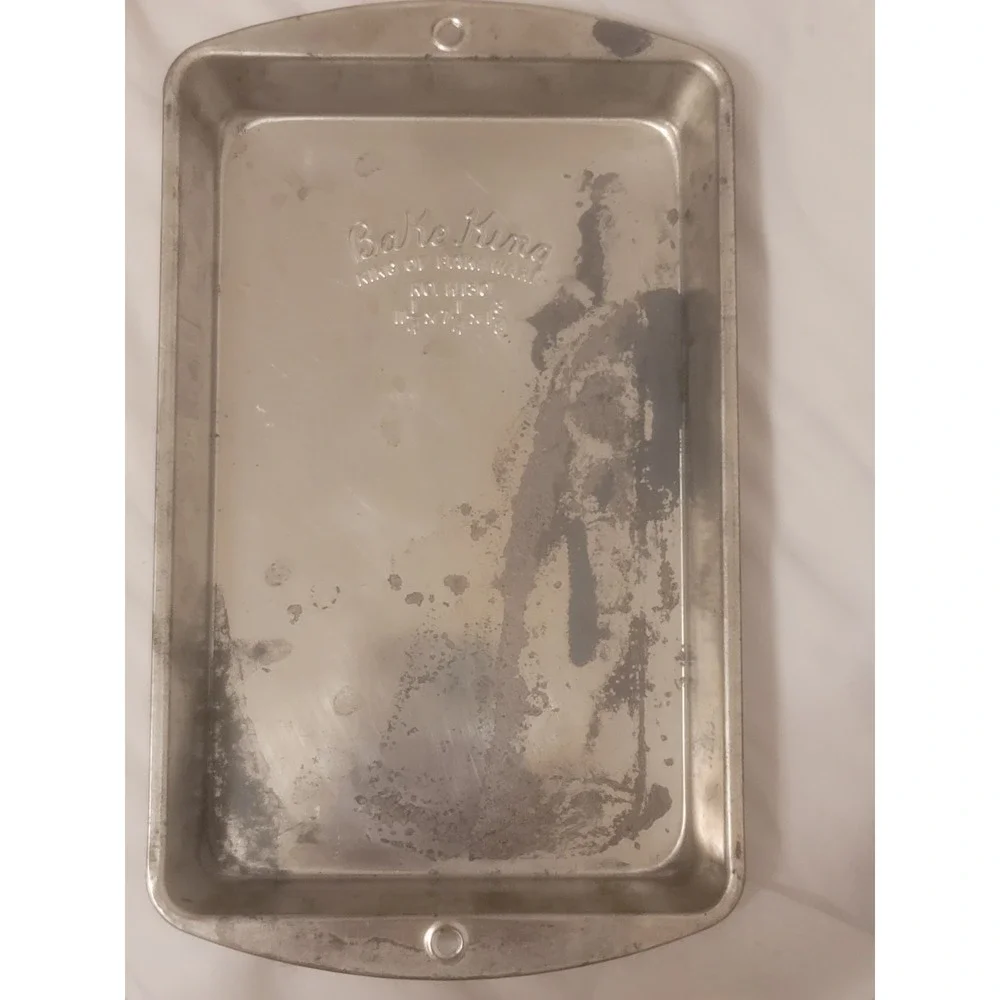 Vtg. Bake King Aluminum Rectangular Cake Pan No. 130 11
